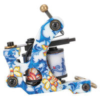 10 Wrap Coils Tattoo Machine, Traditional Handmade Shading Coil Machine Fashion Rotary Liner Shader - Bang Bang Vapors, LLC